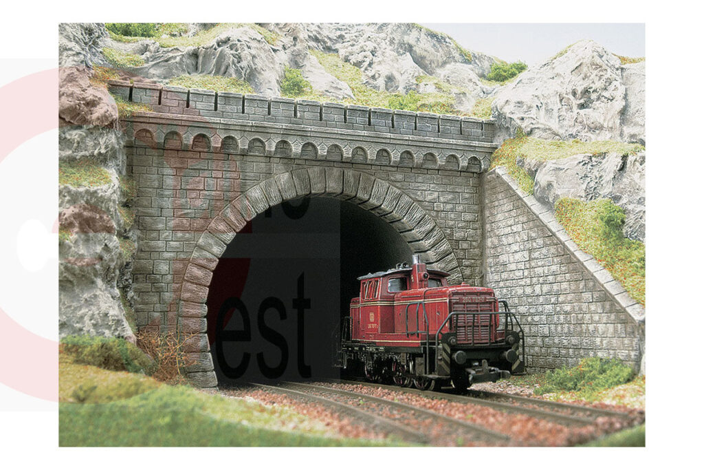 BNIB OO / HO BUSCH 7027 2 TUNNEL PORTALS FOR DOUBLE TRACK - KJB Models - Foto 9