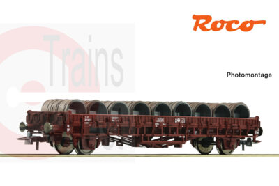 ROCO wagon plat avec chargement (réservation)