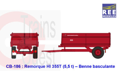 REE remorque HI 355T benne basculante