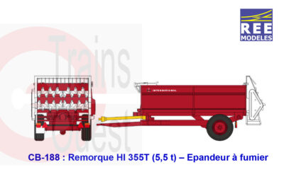 REE remorque HI 355T épandeur à fumier