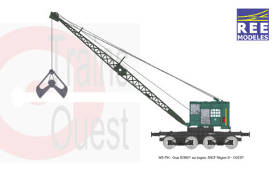REE Grue Bondy sur bogies SNCF