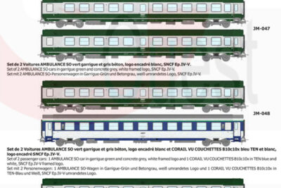REE ACCESS voitures CORAIL VU couchettes série 1